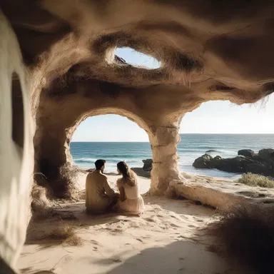 In their secret hideout, the couple would often retreat to a secluded spot near the ocean, where they could cave a place of their own to spend quality time together.