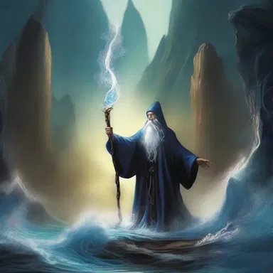 With a wave of his magical staff, the sorcerer caused the mountain to cave, revealing a hidden entrance that led to a mystical realm filled with extraordinary creatures.