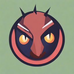 A digital art icon for a Discord bot, intricately designed with elements reminiscent of Dungeons and Dragons