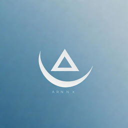 Create a minimalistic logo for 'ARNIK' with a transparent pool in the background, utilizing crisp lines and clear composition for a sophisticated look.