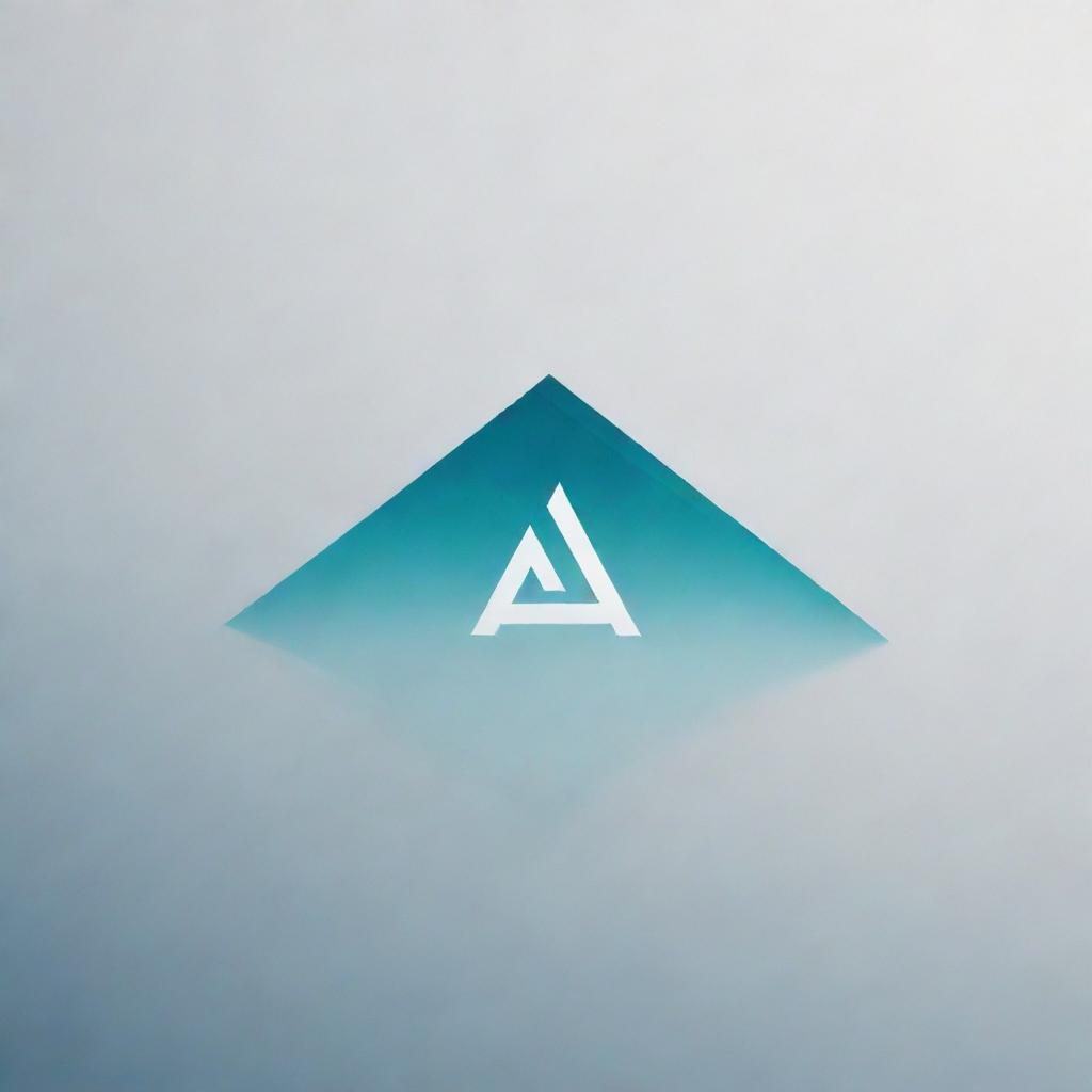 Design a minimalistic logo using the name 'ARNIK', situated with a transparent pool in the background, employing sleek lines and transparent aesthetics.