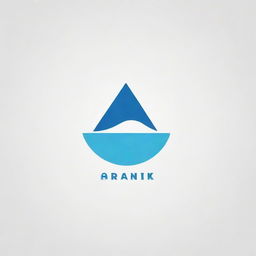 Create a sleek, minimalistic logo using the text 'ARNIK', with the design of a swimming pool subtly incorporated in the background.