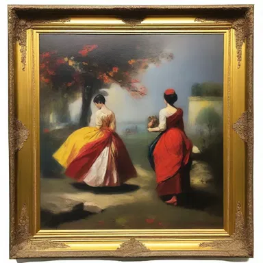The painter's masterpiece showcased a lavish display of colors and textures.