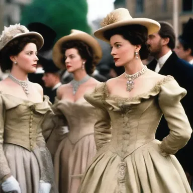 The film's costumes were designed with lavish attention to detail, transporting the audience to a different era.