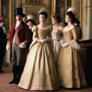 The film's costumes were designed with lavish attention to detail, transporting the audience to a different era.