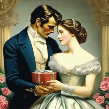 In the classic novel, the protagonist would lavish praise and affection upon his love interest, showering her with extravagant gifts.