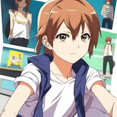 In the anime series, the main character is depicted as a playful and dirty-minded teenager.