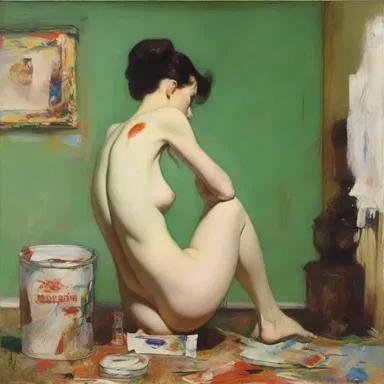 The painter's dirty-minded imagination often led to provocative and controversial artworks.