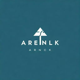 Generate a minimalist logo for a pool construction business named 'ARNIK' utilizing clean, modern design elements associated with construction and pools.