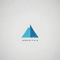 Generate a minimalist logo for a pool construction business named 'ARNIK' utilizing clean, modern design elements associated with construction and pools.