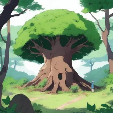 The protagonist in the anime series stumbled upon a mystical pulasan tree hidden deep in the forest.