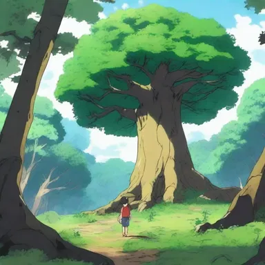 The protagonist in the anime series stumbled upon a mystical pulasan tree hidden deep in the forest.
