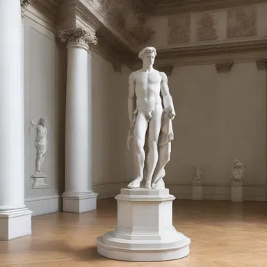 The sculpture exhibited in the museum reflects the principles of classicalism with its emphasis on order and balance.