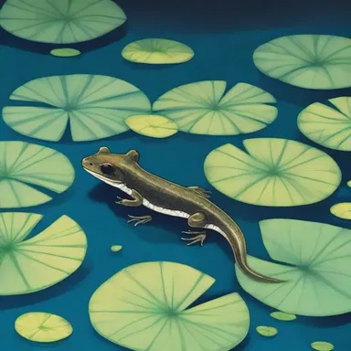 In the moonlight, they discovered a hidden pond where web-toed salamanders danced gracefully amidst lily pads.