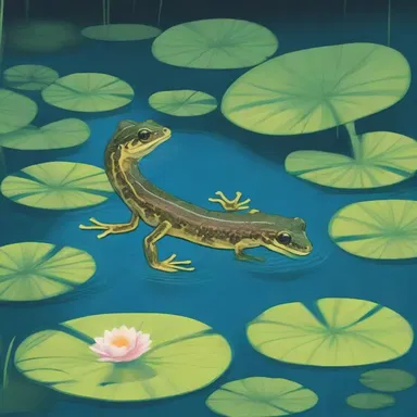 In the moonlight, they discovered a hidden pond where web-toed salamanders danced gracefully amidst lily pads.