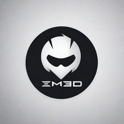 A modern, striking logo design centered around gaming, incorporating the name 'Emad' into the design.