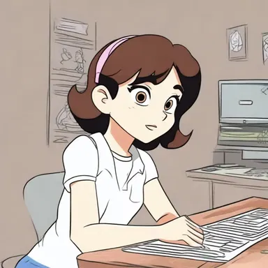 Even though she enjoyed watching cartoons, she analyzed the animated show with dispassion, looking at themes and character development objectively.