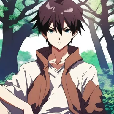 The protagonist in the untainted world of anime strives to protect his friends and maintain his honor.