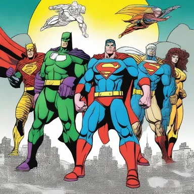 The superheroes in the comics are portrayed as untainted defenders of justice, always fighting for what is right.