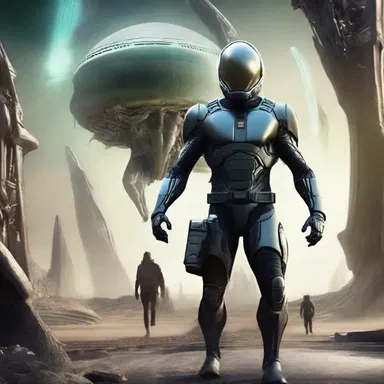 In the futuristic world of science fiction, the untainted hero embarks on a mission to save humanity from an alien invasion.