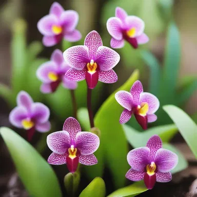 In the fantastical world of dragons and fairies, there exists a mystical forest filled with Maxillaria orchids that grant wishes.