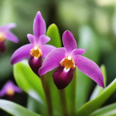 In the fantastical world of dragons and fairies, there exists a mystical forest filled with Maxillaria orchids that grant wishes.
