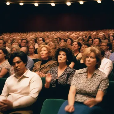 As the closing curtain fell, the audience gave the film a standing ovation.