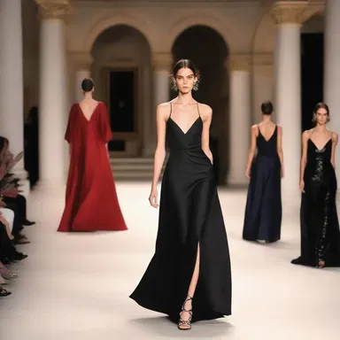 The fashion show ended with a dramatic closing curtain, leaving the audience in awe of the designer's creations.