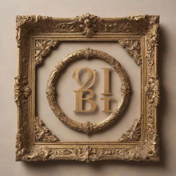 An ornate golden picture frame surrounding the text 'WORLD WAR ZB' in bold, elegant letters.