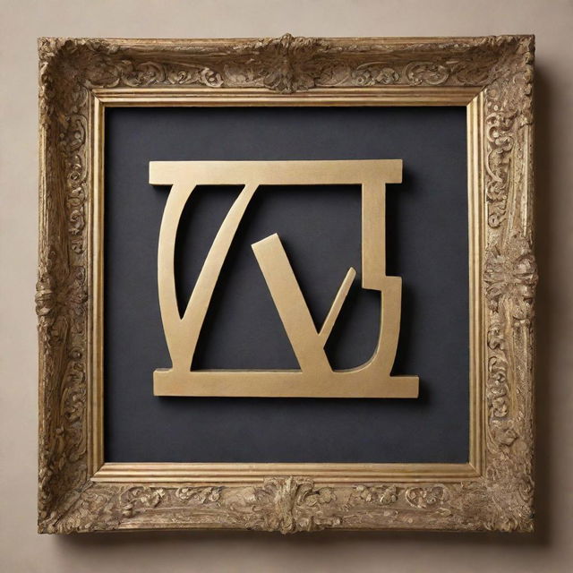 An ornate golden picture frame surrounding the text 'WORLD WAR ZB' in bold, elegant letters.