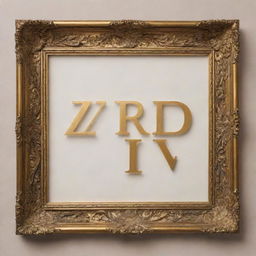 An ornate golden picture frame surrounding the text 'WORLD WAR ZB' in bold, elegant letters.