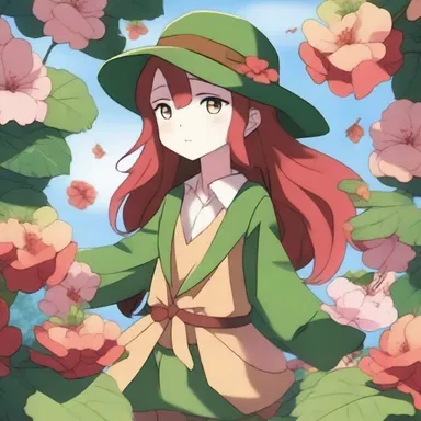 The protagonist of the anime series 'Garden Guardians' has a maple-leaf begonia as their magical plant companion.