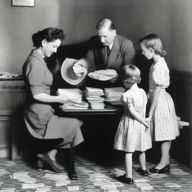 During World War II, many families took in lodgers to help with expenses.