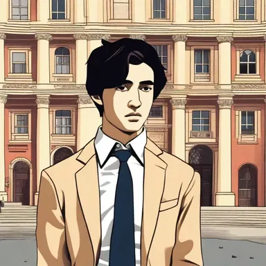 In the novel, the protagonist's experience at a prestigious university capacitates him to navigate society's elite circles.