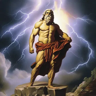 In Greek mythology, the presence of thunder and lightning was often interpreted as an indicator of the god Zeus's anger.
