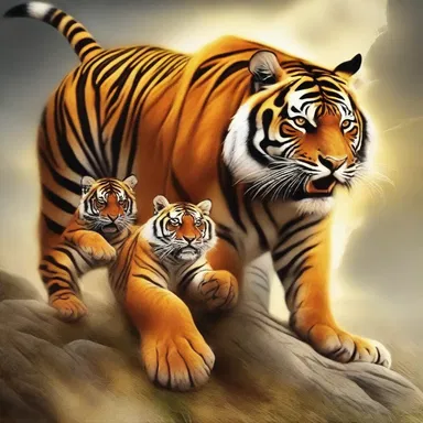 According to ancient mythology, the thunder god rode a chariot pulled by tiger cubs.