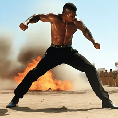The action film was known for its vehement fight scenes and explosive special effects, captivating the audience with its intense energy.