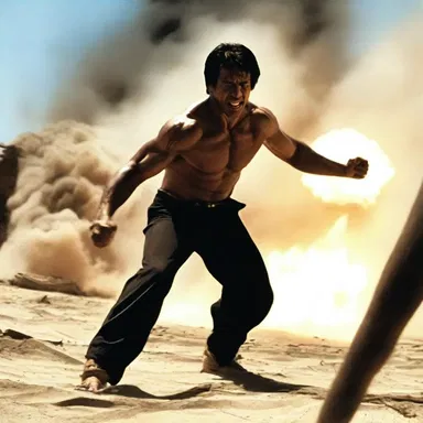 The action film was known for its vehement fight scenes and explosive special effects, captivating the audience with its intense energy.