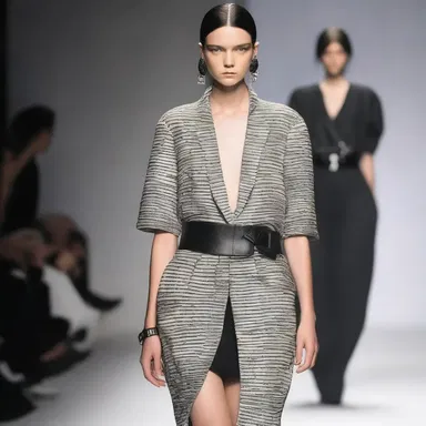 The fashion designer used siltstone-inspired patterns and textures in their latest collection, adding a unique touch to each outfit.