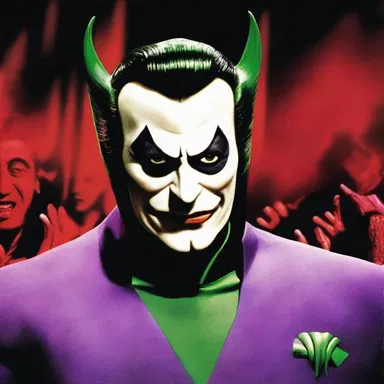 The villain in the movie displayed disdain for the hero through his patronizing remarks.