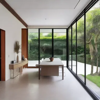 The house was designed by a renowned architect and it is au fait with the latest trends in interior design.