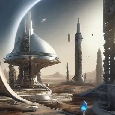 In the distant future, humans have become au fait with advanced technology and space colonization.