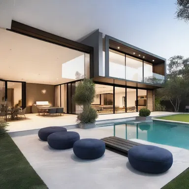The clients were chuffed with the final design of their modern and luxurious home.