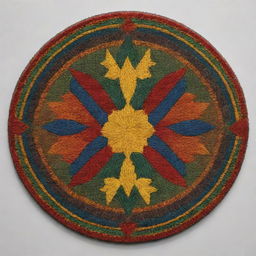 Generate a modern rendition of the Kurdish symbol, rich in colors and detailed in design.