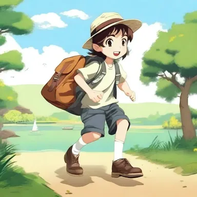 In the novel, the protagonist slipped on a pair of scuffers before embarking on their summer adventure.