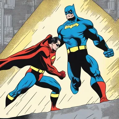In the stormily illustrated panel, the superhero battled against the villain with great ferocity.
