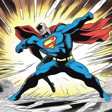 In the stormily illustrated panel, the superhero battled against the villain with great ferocity.