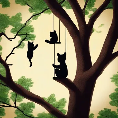 The couple spent the evening watching the cute phalangers swinging from tree to tree.