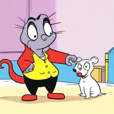 In the cartoon, the character had a pet phalanger that was always getting into funny situations.
