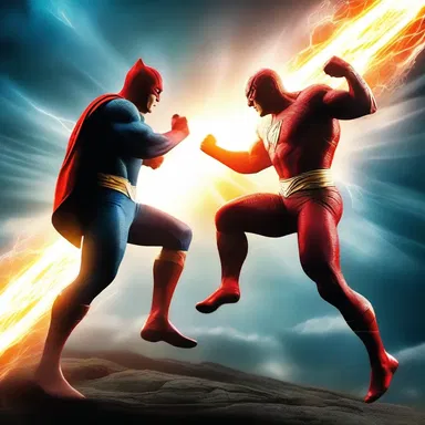 The film showcased an epic battle between superheroes, unleashing powerful electrical phenomena in their fight against evil.
